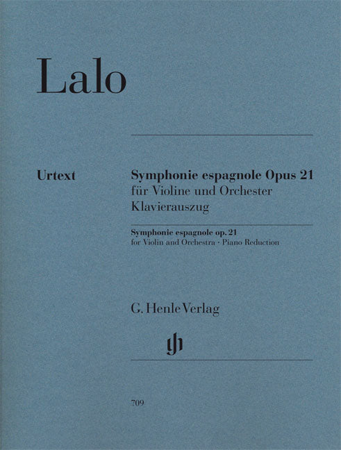 Lalo Symphonie Espagnole Op21 Vln&Pno H