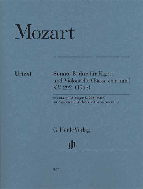Mozart Sonata Bb maj K292 Bsn HN827