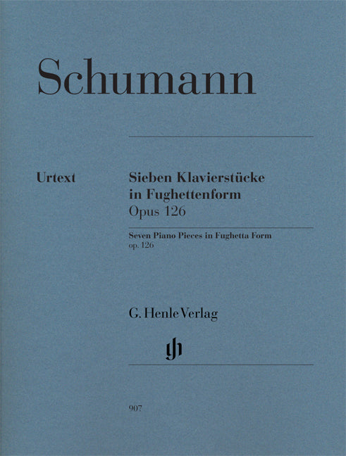 Schumann 7 Pno Pieces Fughetta Form Op1