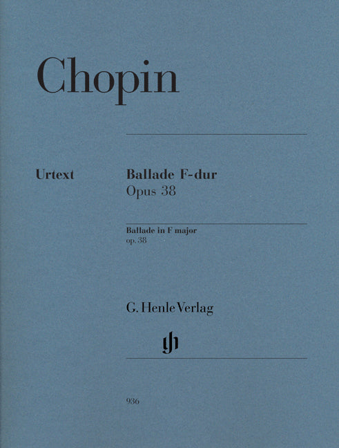 Chopin Ballad Fmajor Op38 Pno HN