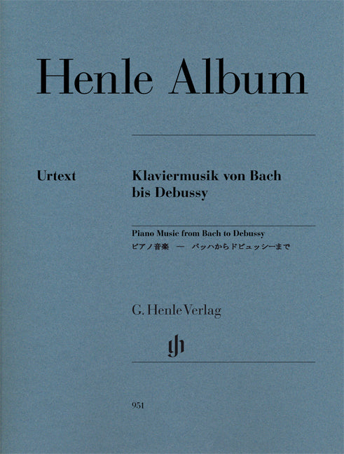 Henle Album Piano Music Bach-Debussy