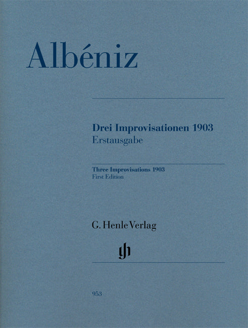 Albeniz 3 Improvisations 1903 Pno+CD HN