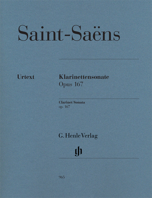 Saint Saens Clt Sonata Op167 Clt&Pno HN