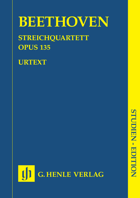 Beethoven Str 4tet Fmaj Op135 Stu Sc HN