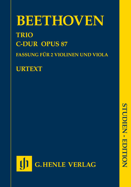 Beethoven Trio Cmaj 2Vln+Vla Op87 HN