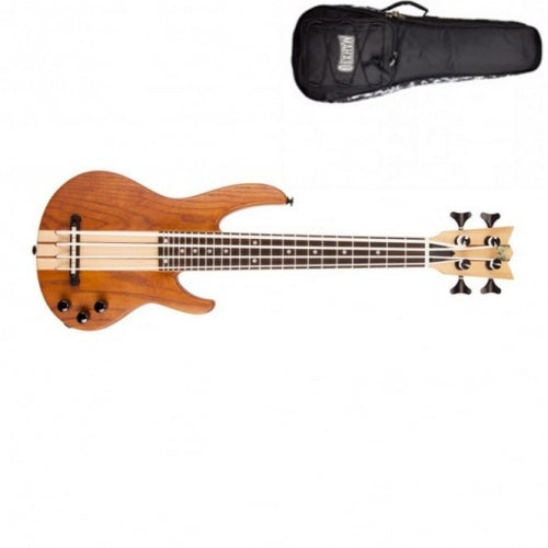 Mahalo Ukulele Bass Solid Trans Brown