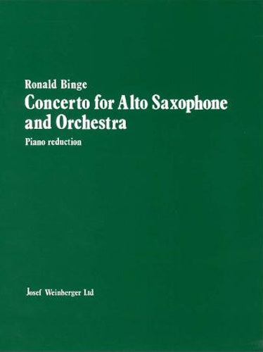 Binge Concerto Alto Sax+Pno Reduc JW DE