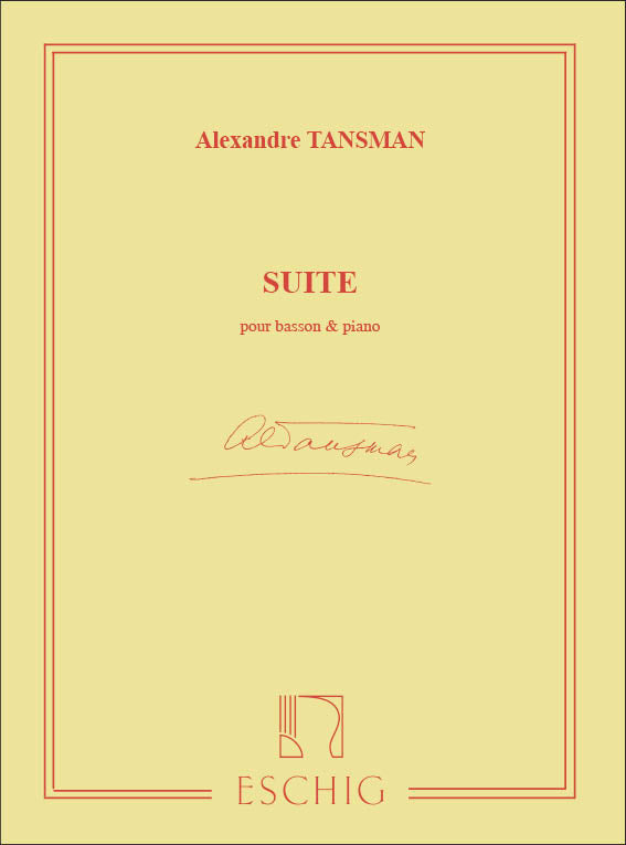 Tansman Suite Bsn+Pno ESC