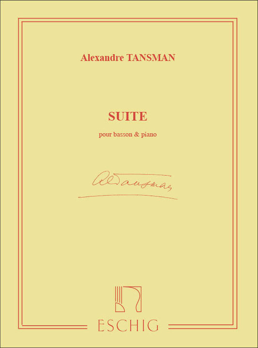 Tansman Suite Bsn+Pno ESC