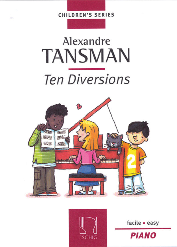 Tansman Ten Diversions Easy Pno ESC