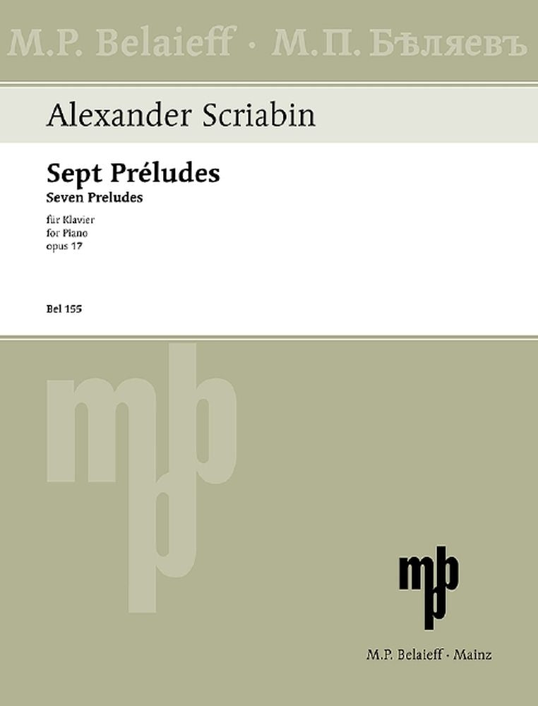 Scriabin 7 Preludes PNO BEL