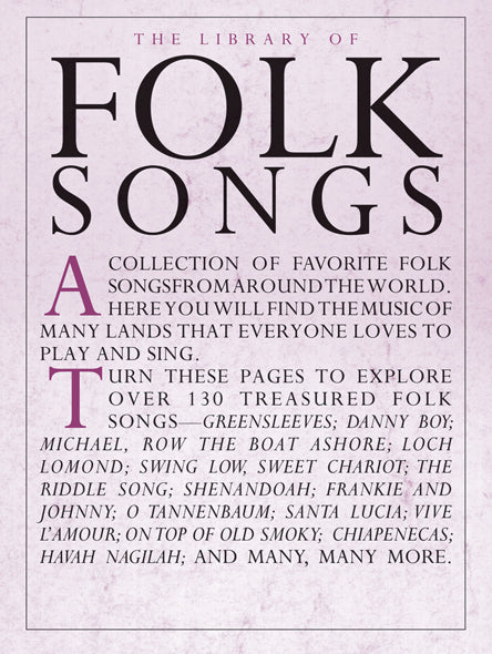 Library of Folk Songs PVG AM