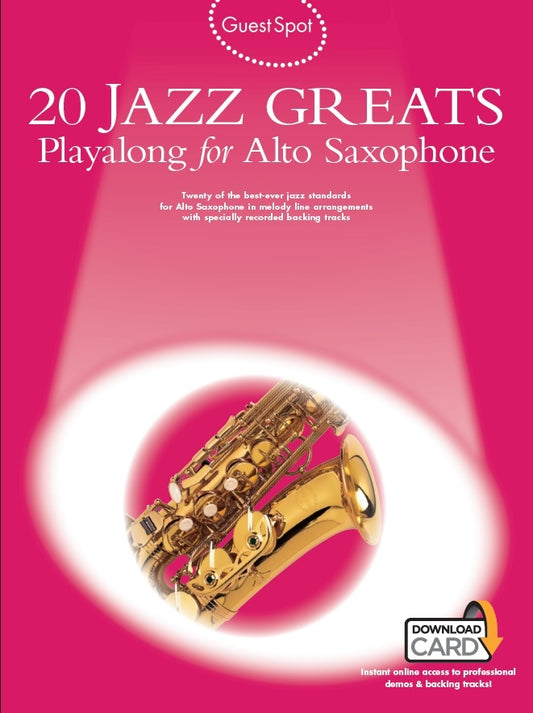 20 Jazz Greats Alto Sax GS Bk+DC