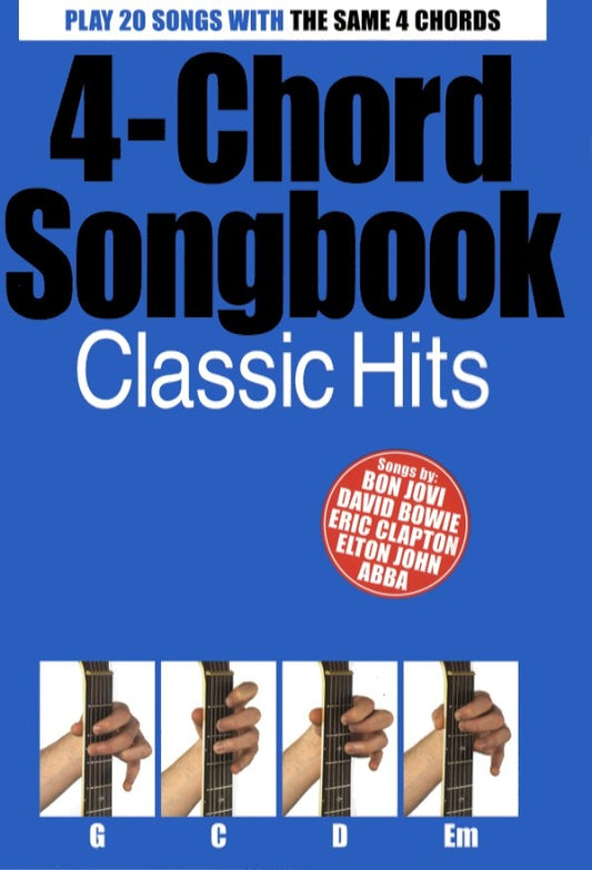 4 Chord Songbk Classic Hits Gtr Blue