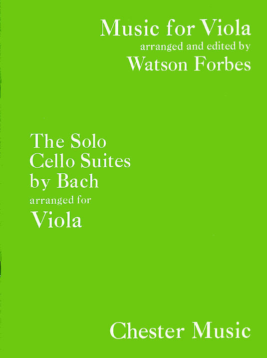 Bach Cello Suites for VIOLA Forbes CH