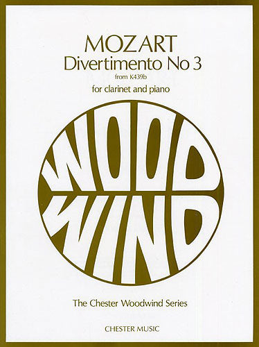 Mozart Divertimento 3 Clt&Pno CH