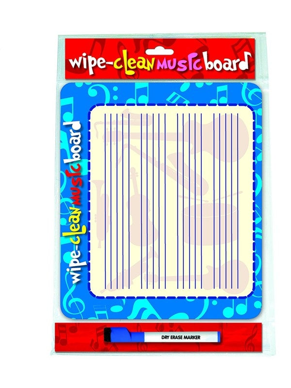 Wipe-Clean Music Board+Pen (Lndscpe)
