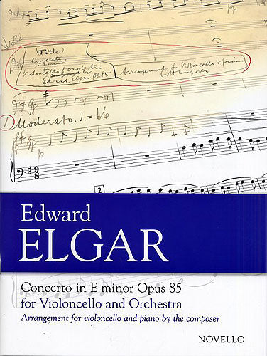 Elgar Cello Concerto Op85 Vlc/PF NOV