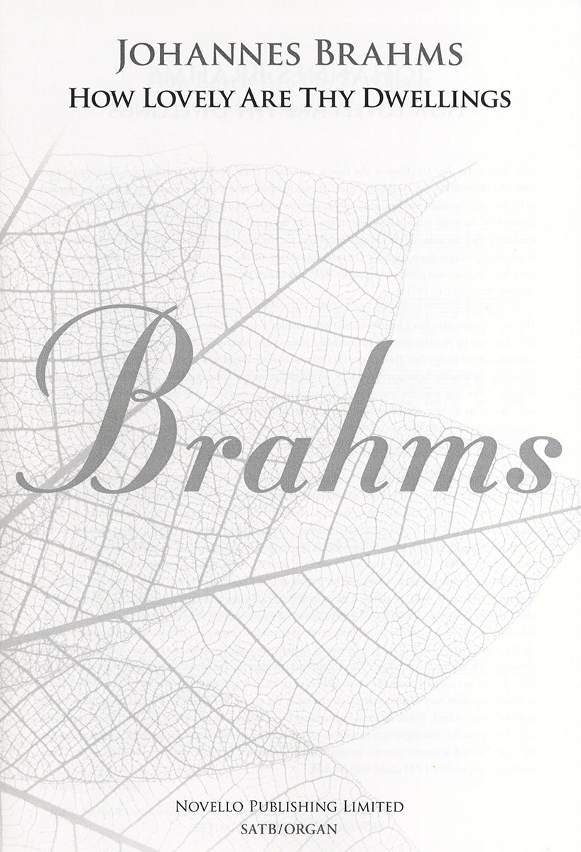 Brahms How lovely are thy dwellings SAT