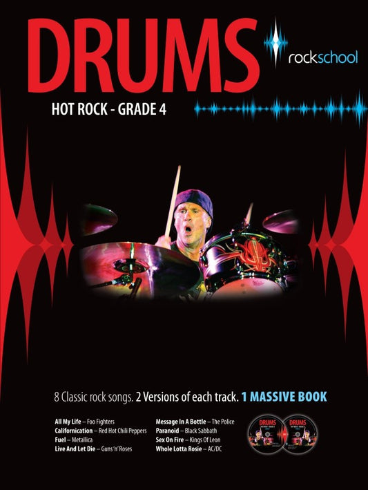 Rockschool Drums Hot Rock Gr4 Bk&2CD