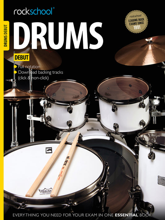Rockschool Drums Debut Bk+CD 2012-18