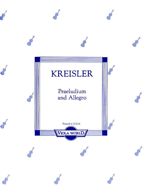 Kreisler Praeludium and Allegro Vla&Pno