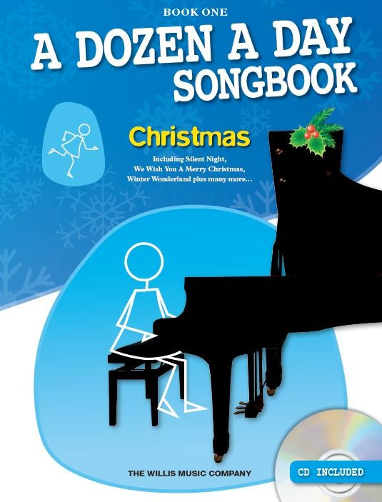 Dozen A Day Songbook Book 1 Christmas Piano Book + CD Blue