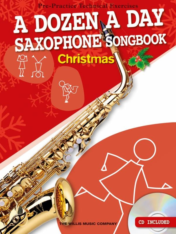 DAD Sax Songbk Xmas Bk+CD Red