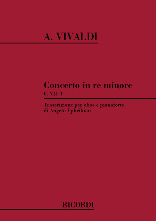 Vivaldi Oboe Concerto dmin FVII,1 RIC R