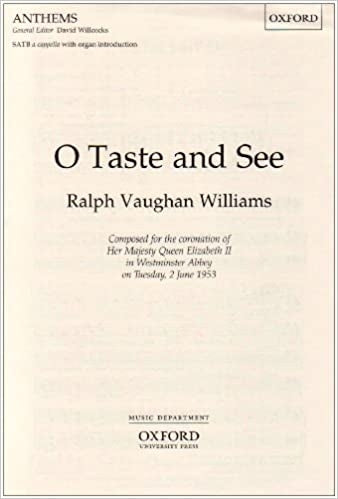 V-W O Taste and See SATB OUP