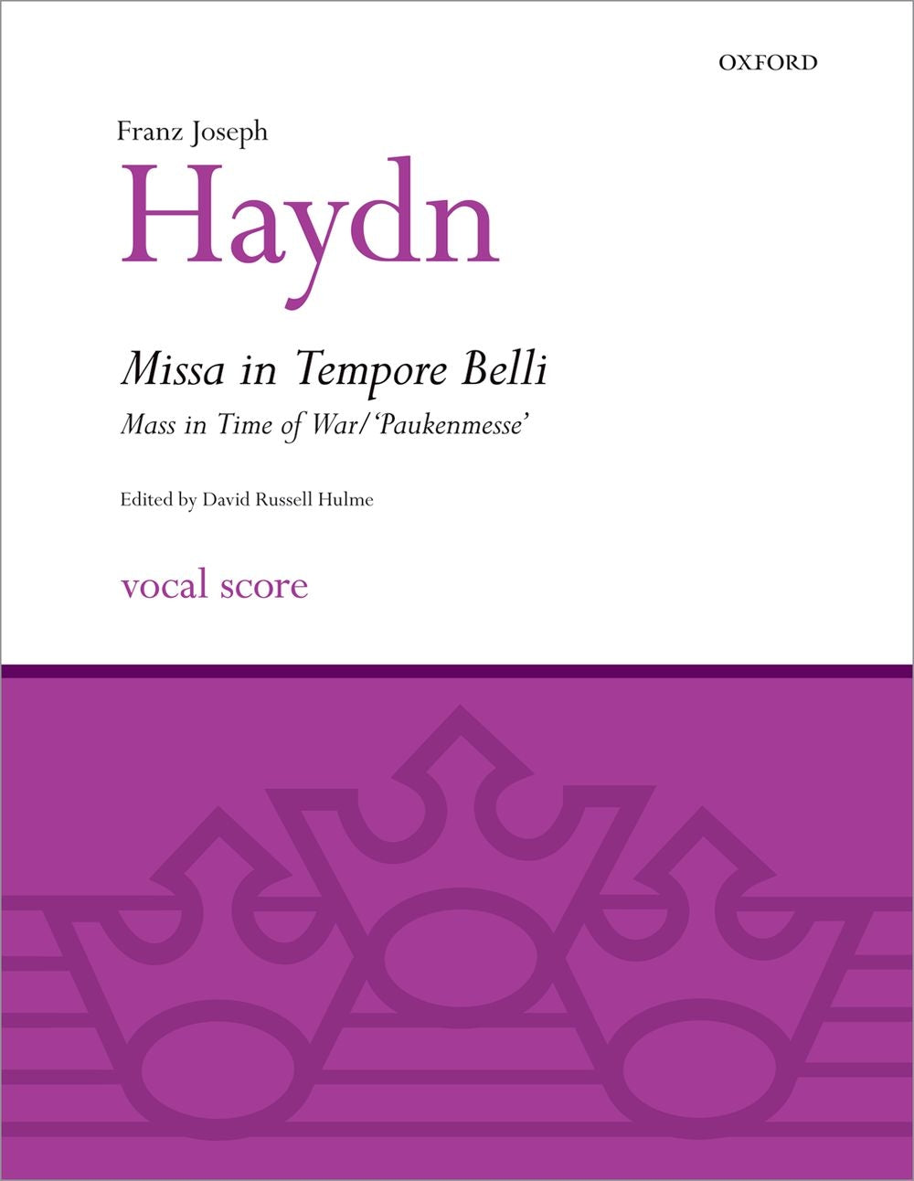 Haydn Mass in Time of War V/S OUP