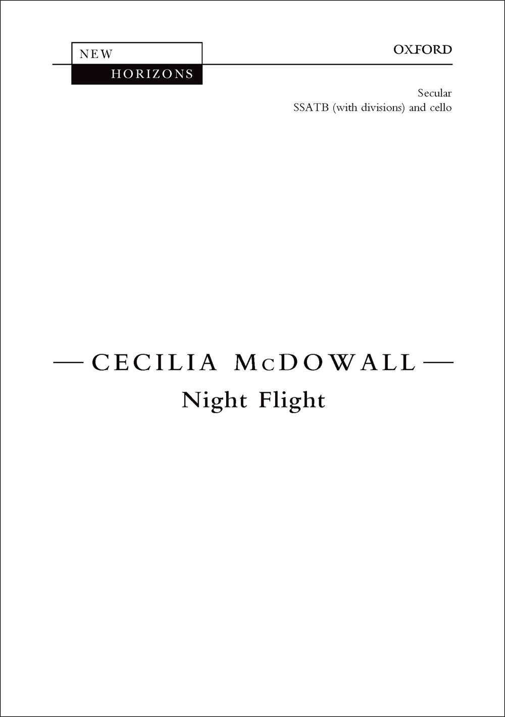 McDowall Night Flight SATB OUP