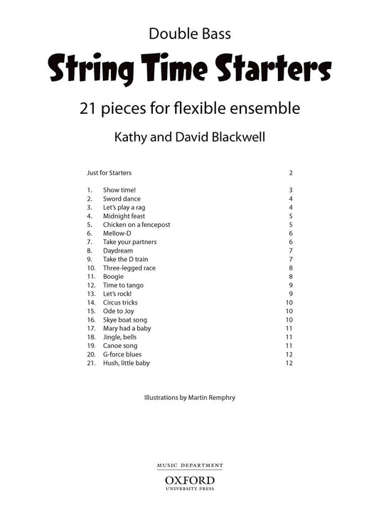 String Time Starters Bass Bk OUP