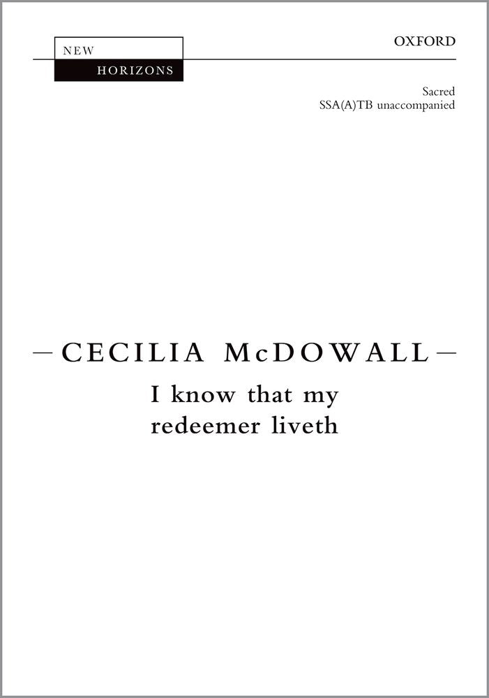 McDowall I know that my redeemer liveth