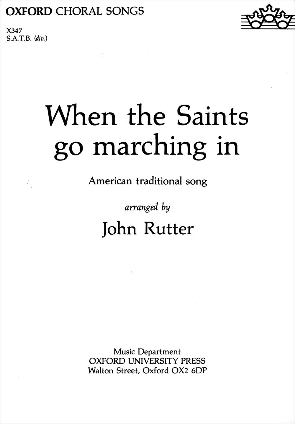 Rutter When the Saints go Marching in O