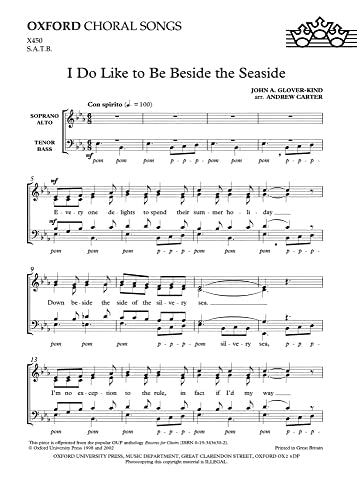 I Do Like to Beside the Seaside SATB OU