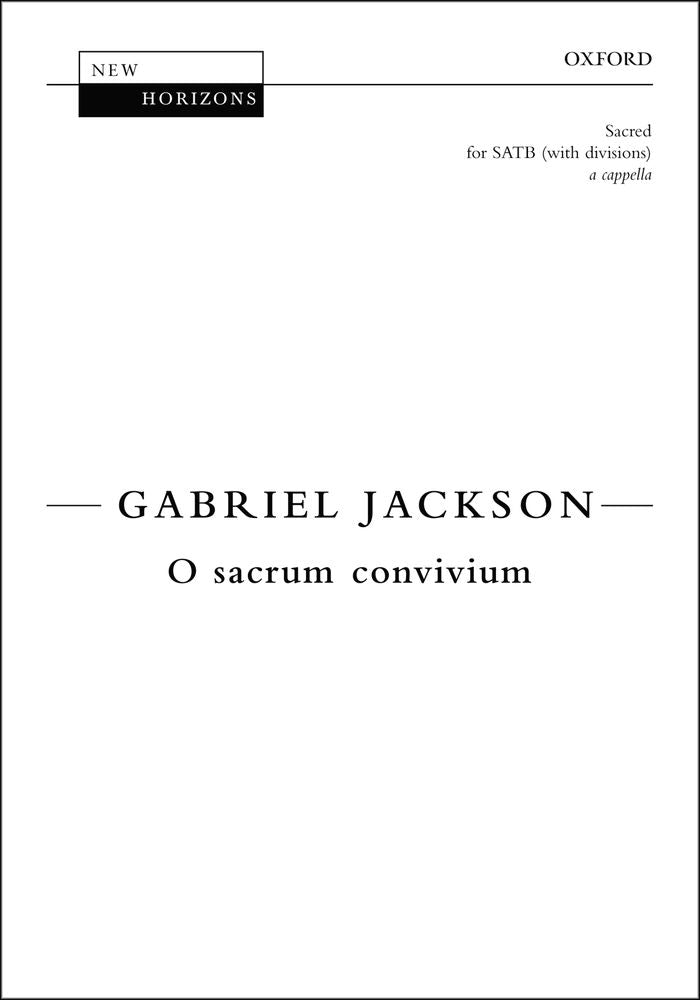Jackson O sacrum convivium SATB NewHori