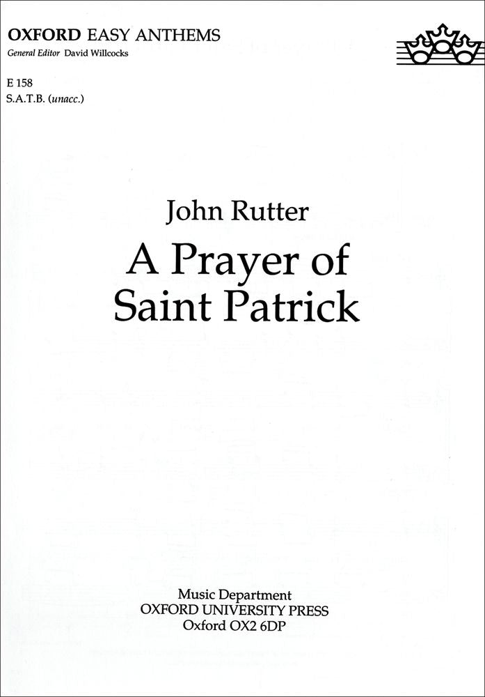 Rutter A Prayer of Saint Patrick SATB O