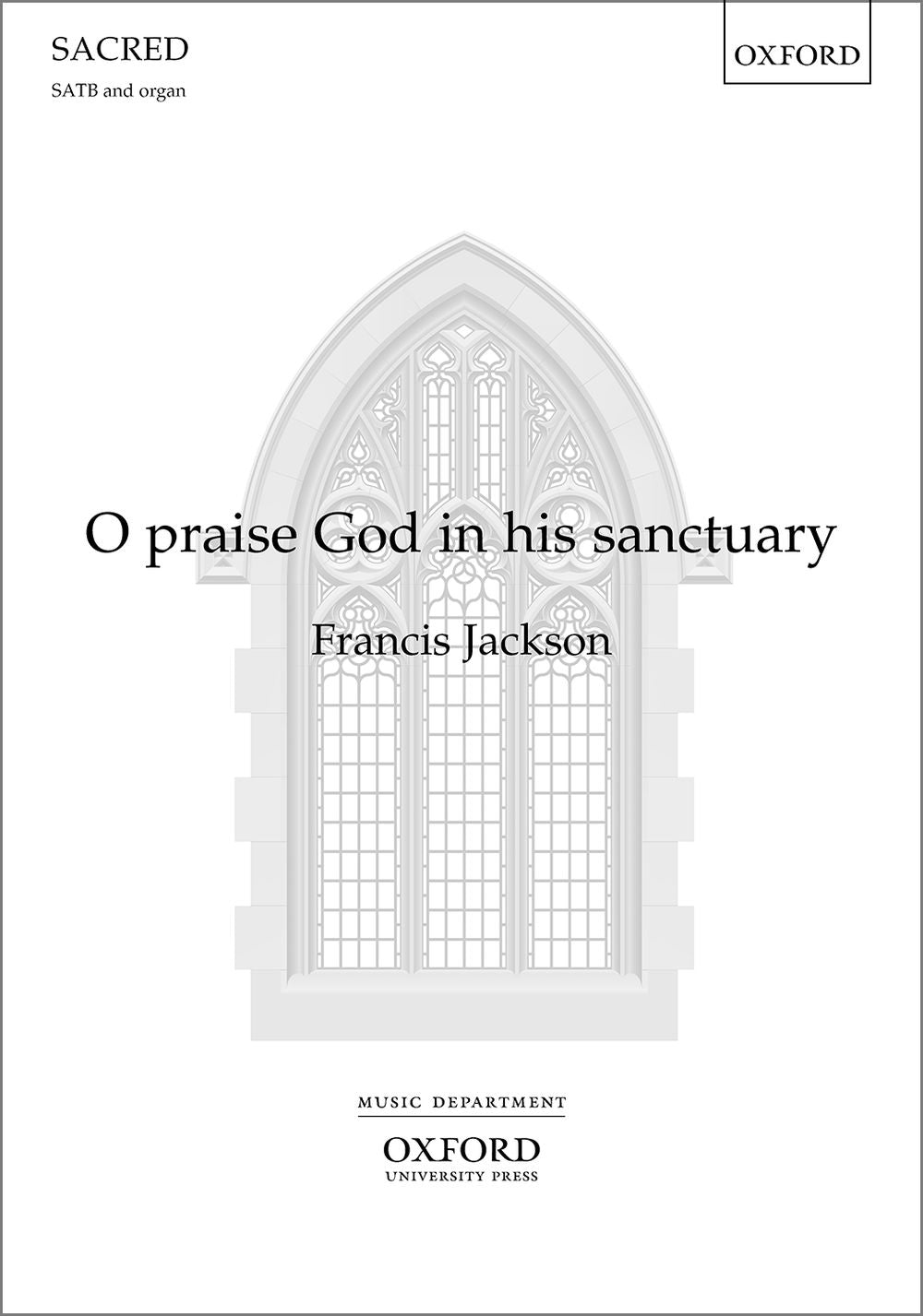 Jackson O praise God in his sanctuary S