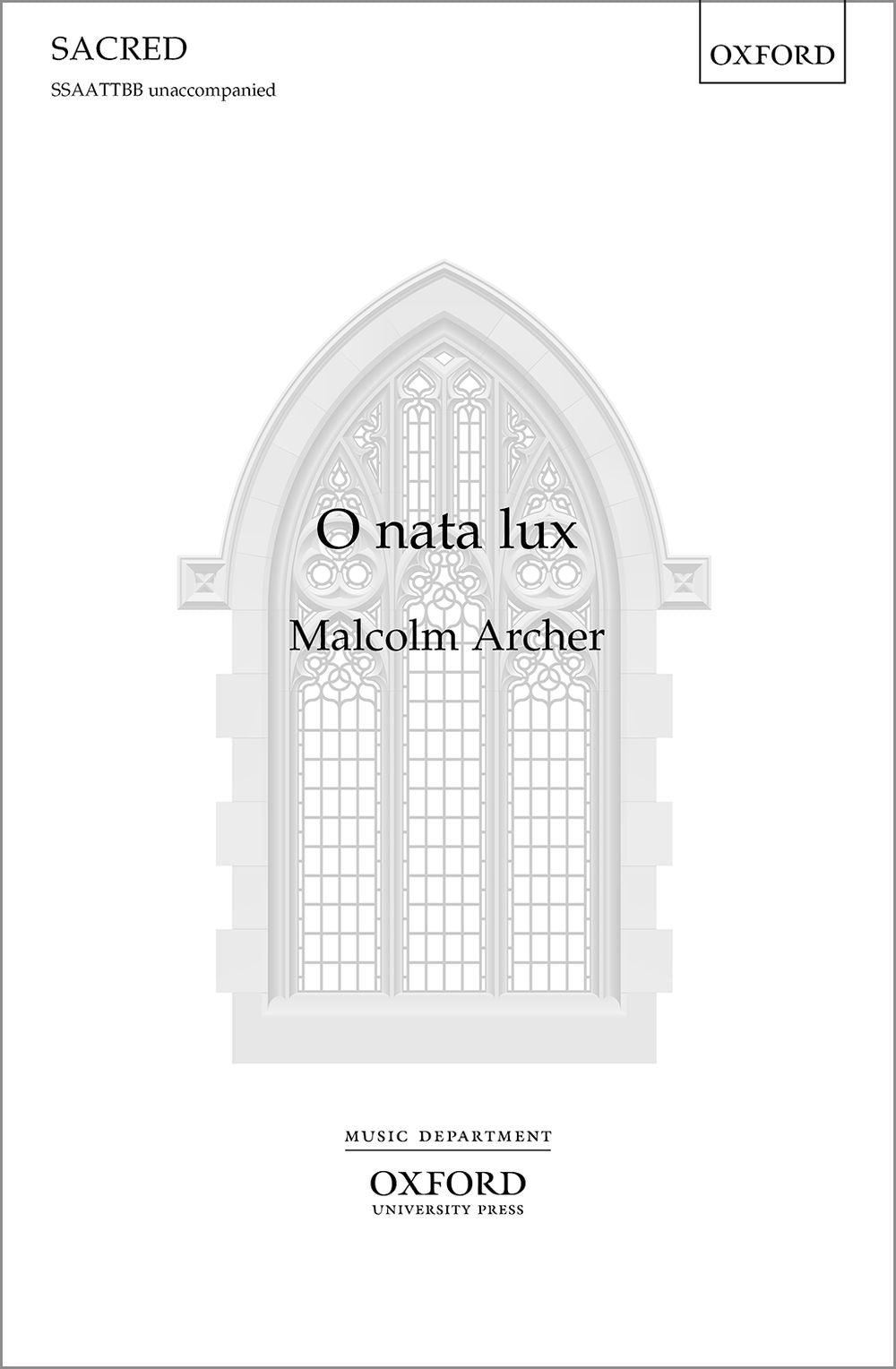 Archer O nata lux SSAATTBB OUP X721