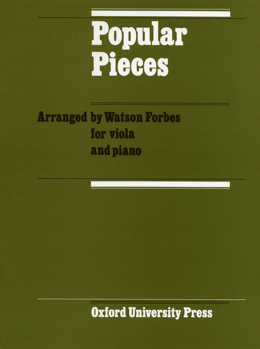 Popular Pieces Viola arr Watson Forbes