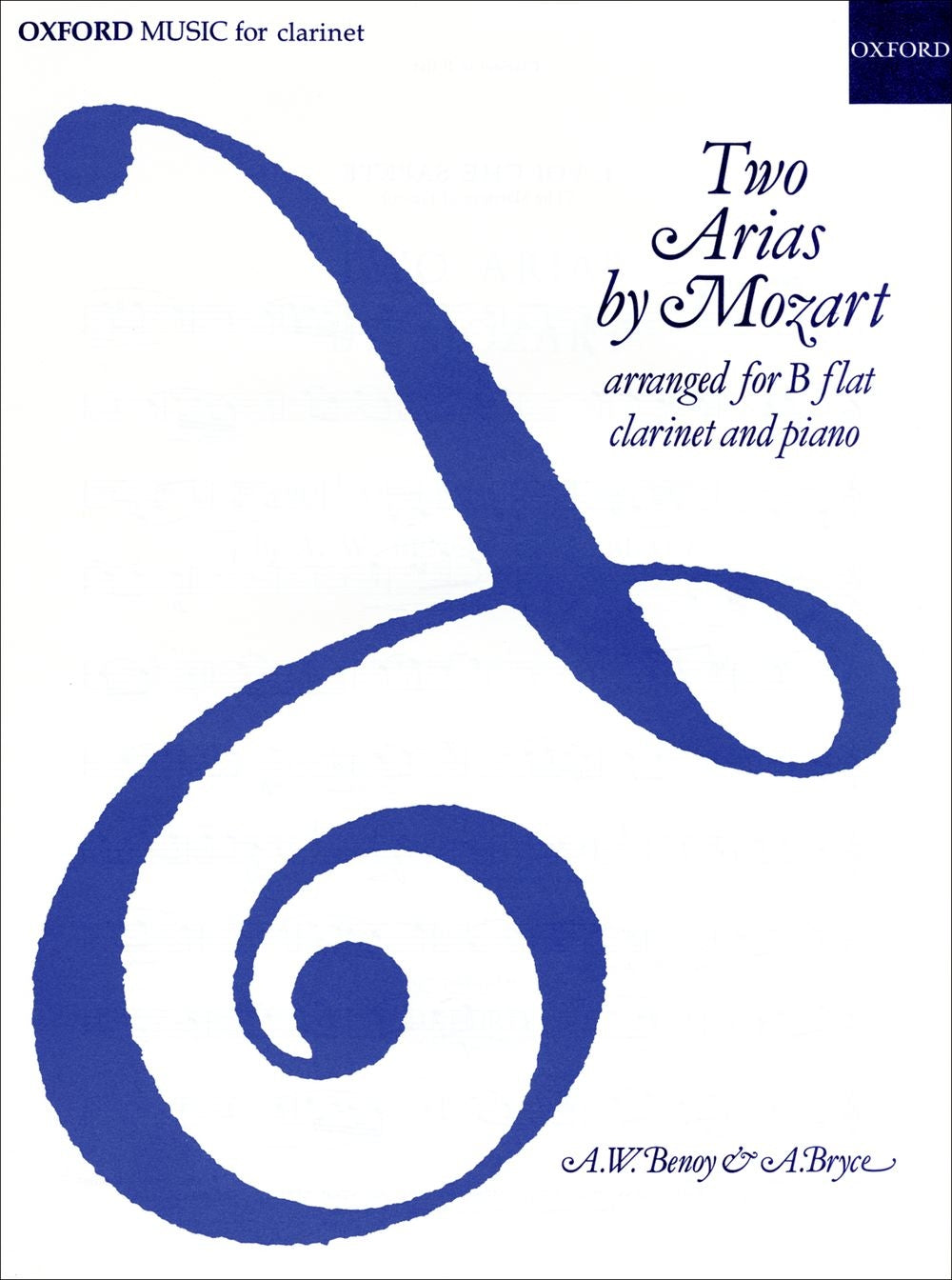 Mozart 2 Arias Clt/Pno Benoy/Bryce OUP