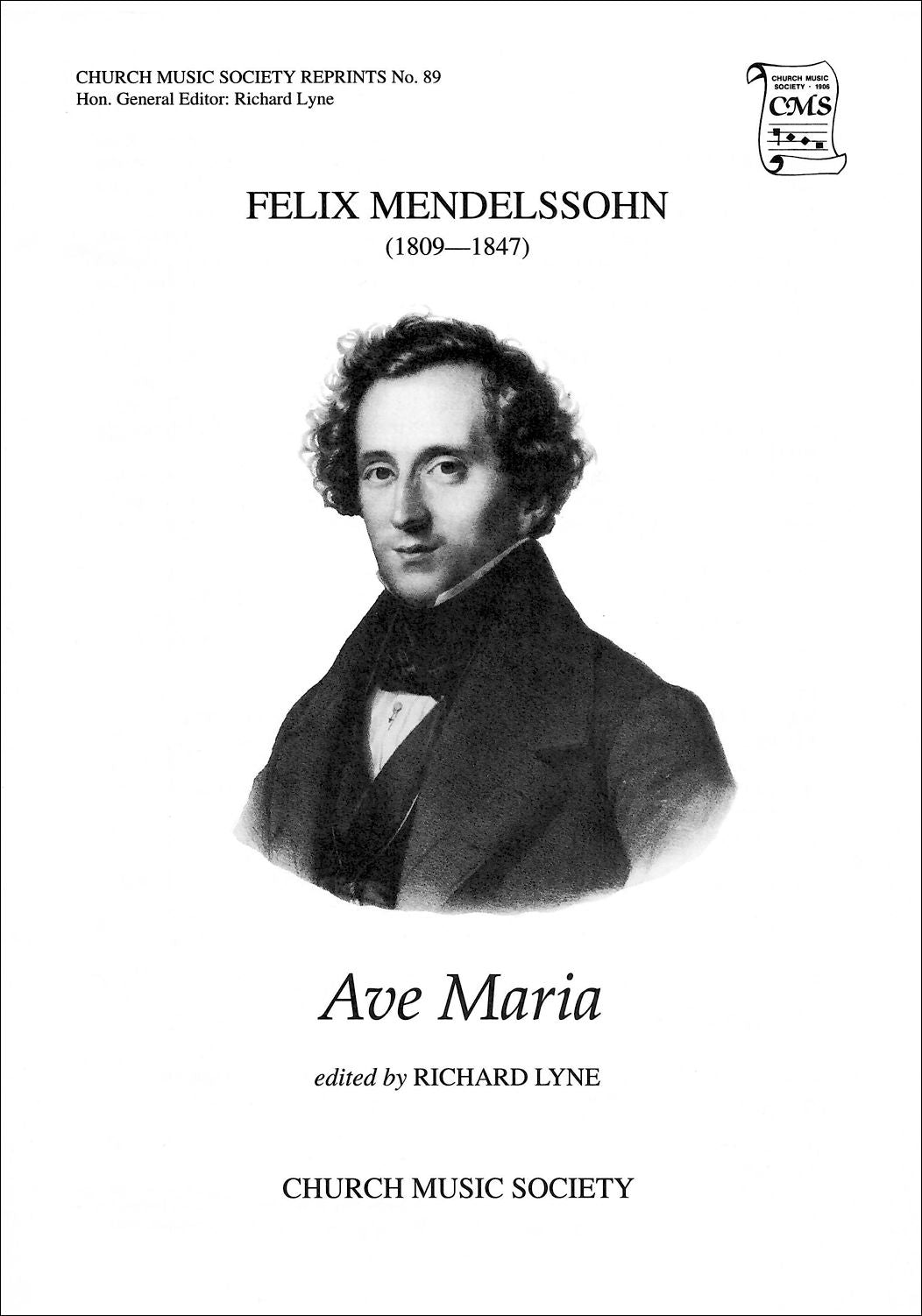 Mendelssohn Ave Maria SATB CMS Lyne