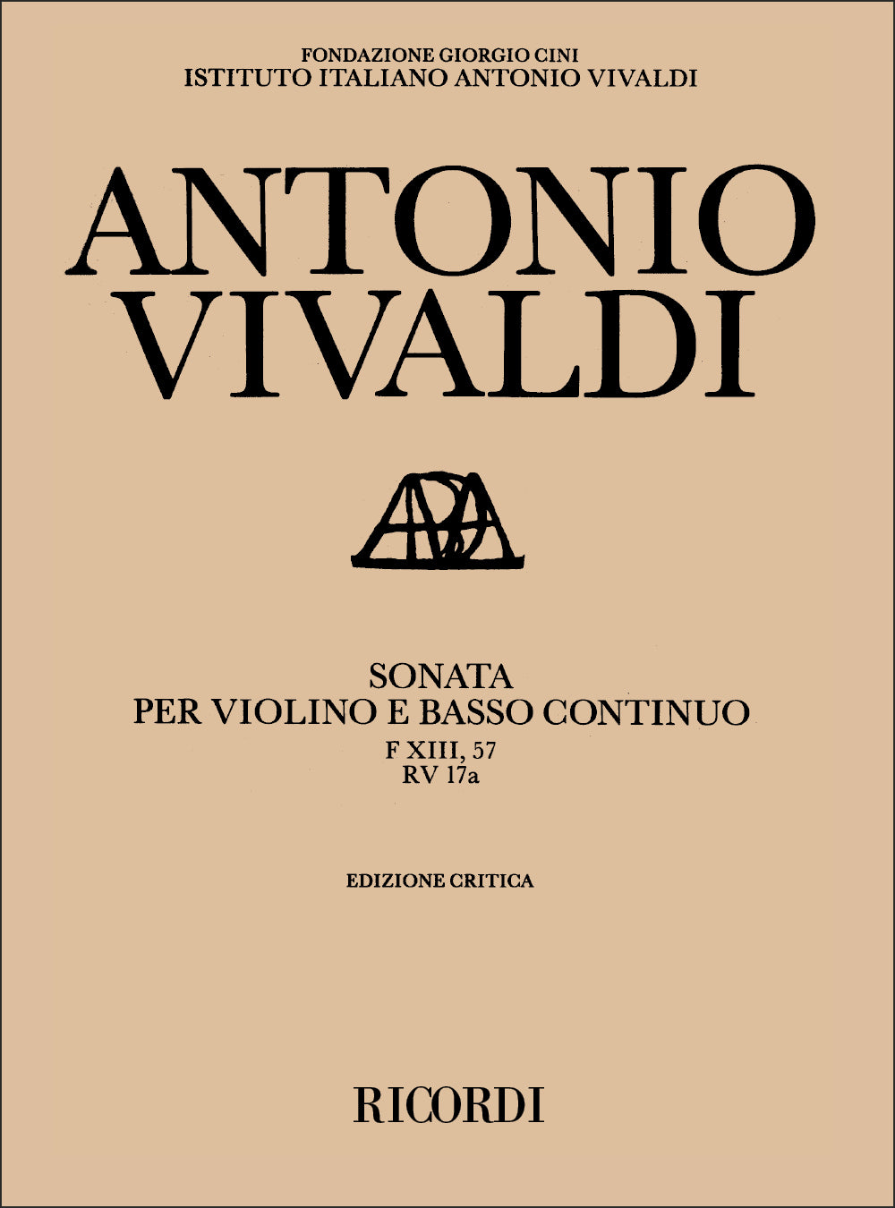 Vivaldi Vln Sonata RV17a RIC Brown Smal