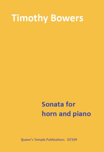 Bowers Sonata for Horn & Pno QT109