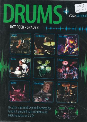 Rockschool Hot Rock Drums Gr3+2CD
