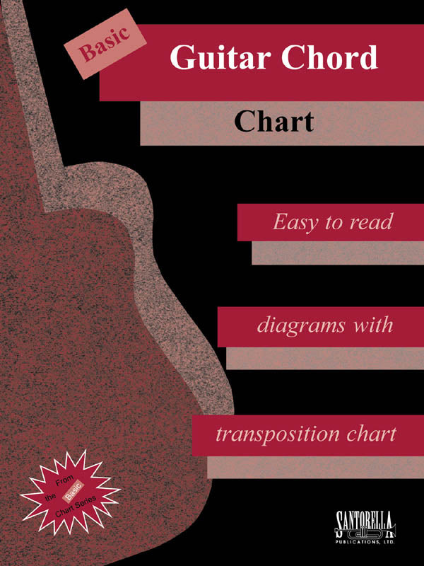 Basic Guitar Chord Chart A4 SANT