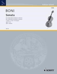 Boni Cello Sonata C Op1/10 ED