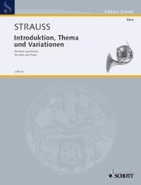 Strauss R Introduction Theme & Variatio