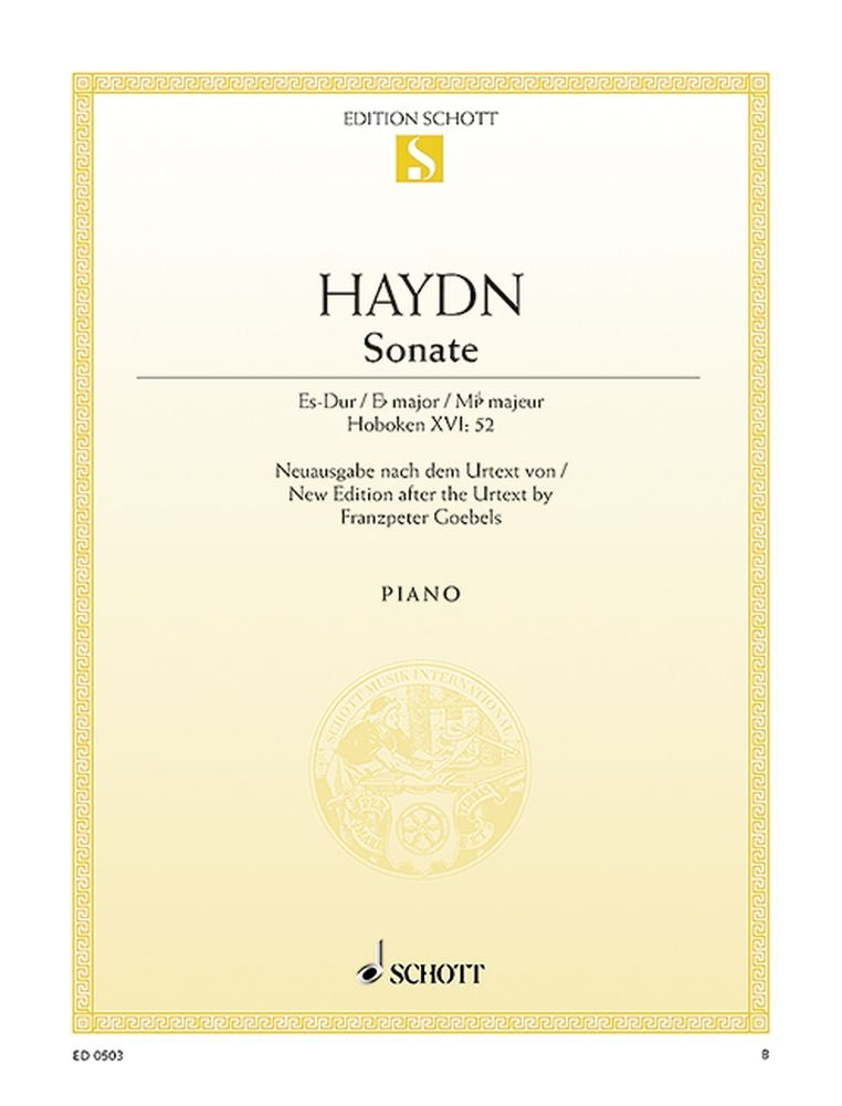 Haydn Pno Sonata Eb XVI/52 ED